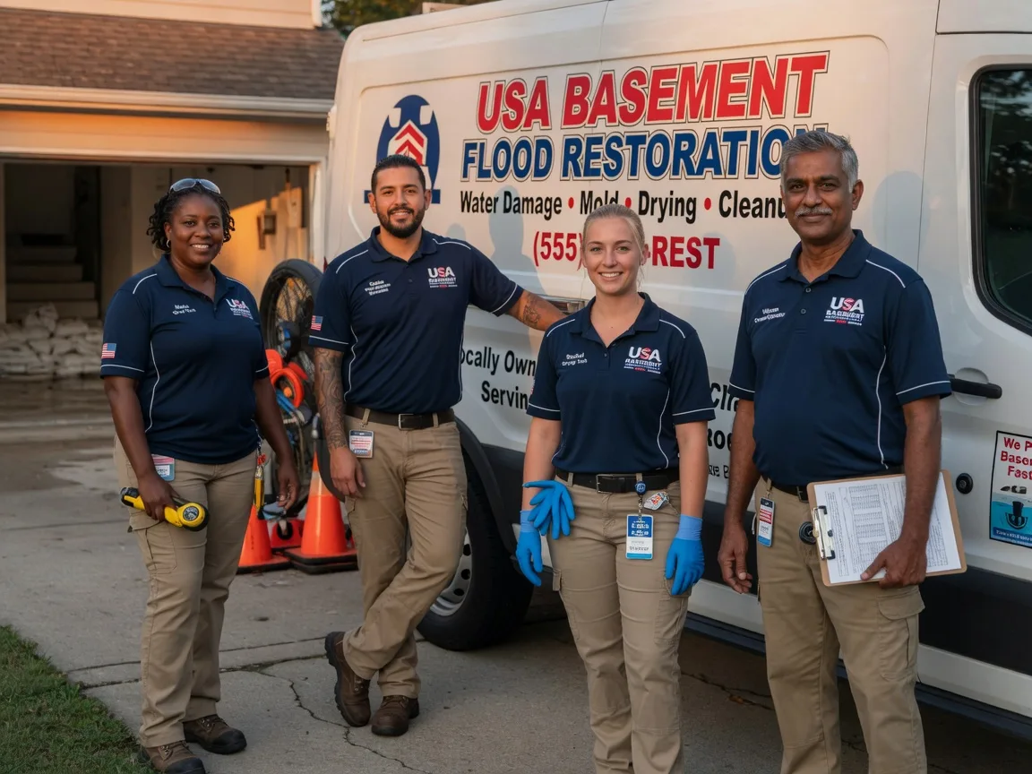 Basement Flood Cleanup company in Tougaloo, MS